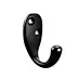 j shape wall mount coat hook black towel clothes hat hook hangers